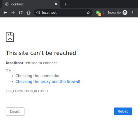 localhost 11501 run chrome|Connecting to localhost:8080 using Google Chrome.
